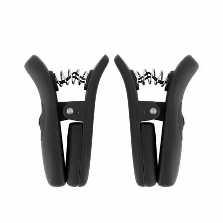 Bedroom Fantasies Vibrating Nipple Clamps Black - Wireless Adjustable Set