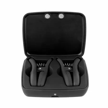 Bedroom Fantasies Vibrating Nipple Clamps Black - Wireless Adjustable Set