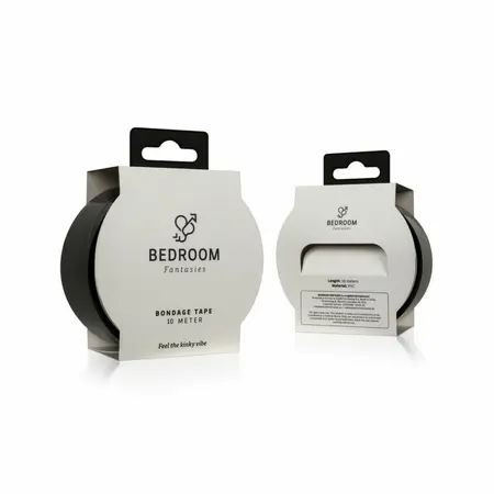 EasyToys Bondage Tape PVC Black 20m - Self-Adhering Restraint System