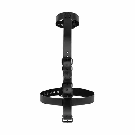 EasyToys Faux Leather Body Restraint Set - Adjustable Collar & Cuffs