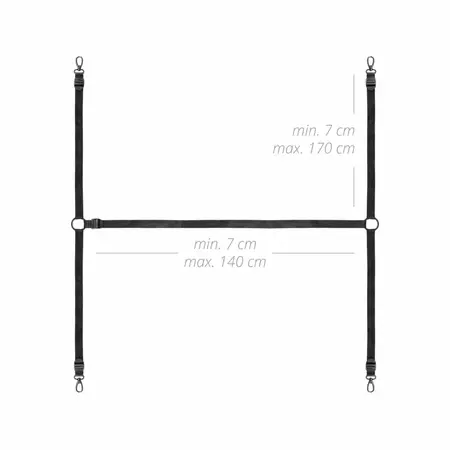 Bedroom Fantasies Model 8719934011106 Adjustable Bed Restraint System Black