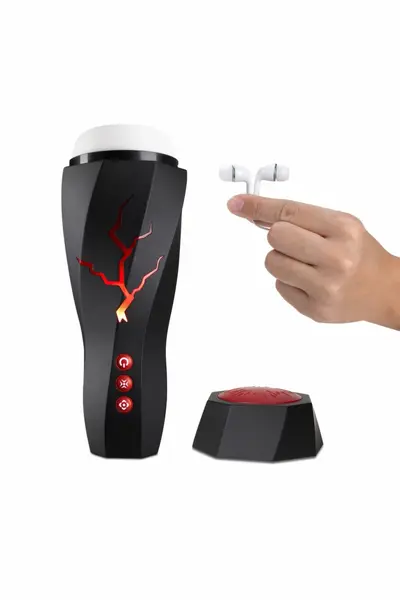 M For Men Storm White - Intimate Vibro Device with Suction System USB