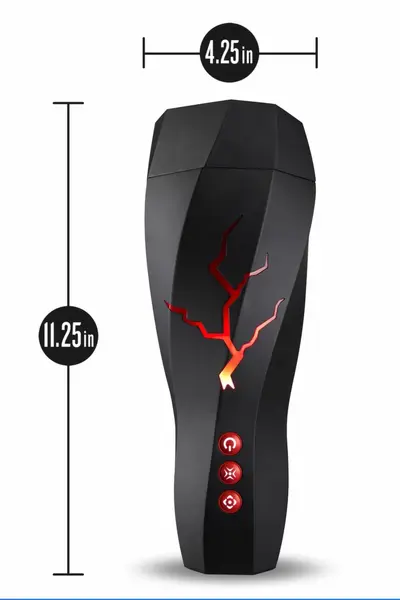 M For Men Storm White - Intimate Vibro Device with Suction System USB