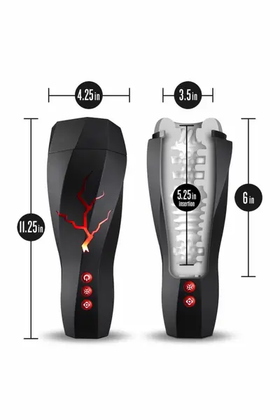 M For Men Storm White - Intimate Vibro Device with Suction System USB