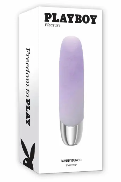 PLAYBOY Bunny Bunch Bullet Vibrator Opal-White 7 Modes Waterproof