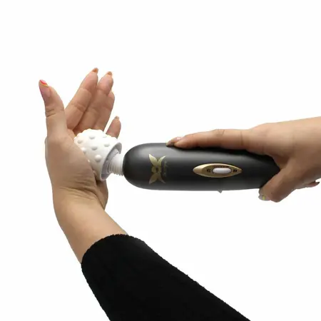 Pixey Exceed V2 Wand Massager - Powerful Adjustable System, White