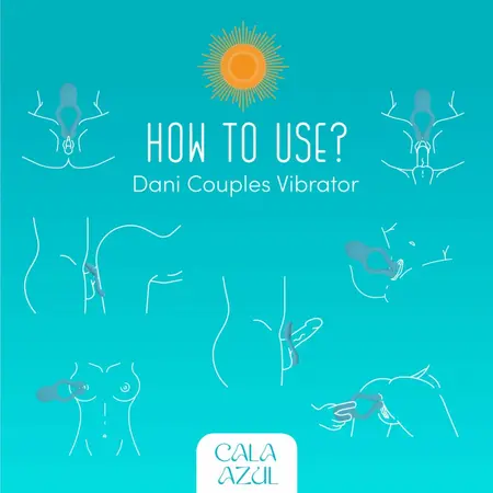 Cala Azul Dani Multi-Functional Partner Device, 10 Modes, Blue Silicone