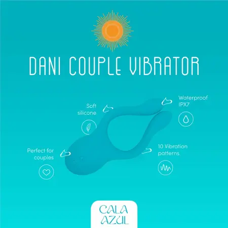 Cala Azul Dani Multi-Functional Partner Device, 10 Modes, Blue Silicone