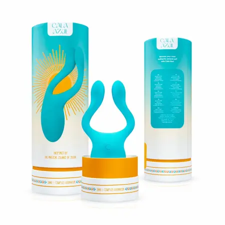 Cala Azul Dani Multi-Functional Partner Device, 10 Modes, Blue Silicone