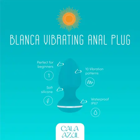 Blanca вибриращ анален разширител, 10 режима, водоустойчив, USB