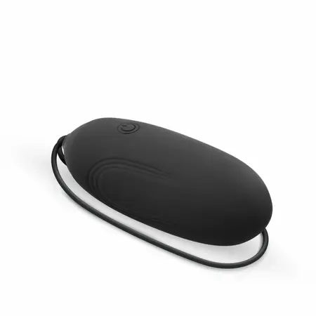 LUV EGG Black Wireless Silicone Intimate Device with 10 Modes