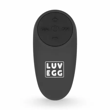 LUV EGG Black Wireless Silicone Intimate Device with 10 Modes