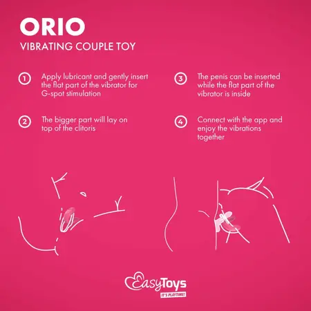 EasyConnect Orio Intimate Duo Device App-Controlled, Violet, Compact Size