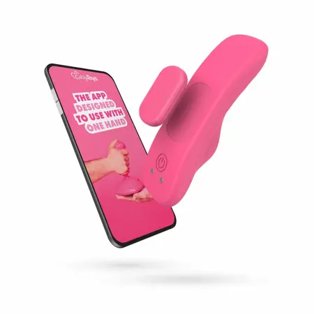EasyConnect Zara App-Controlled Compact Panty Device - Magnetic Clip, Black