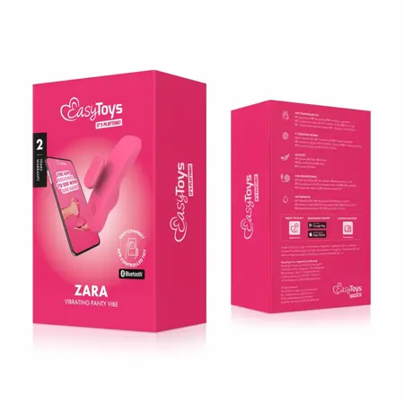 EasyConnect Zara App-Controlled Compact Panty Device - Magnetic Clip, Black