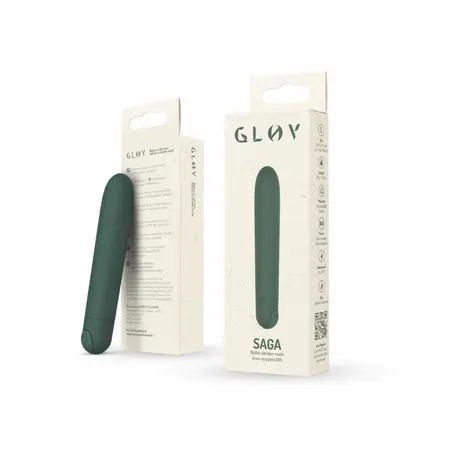 GLOV Eco Bullet Vibrator Green Rechargeable 10-Function Device
