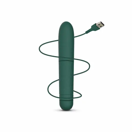 GLOV Eco Bullet Vibrator Green Rechargeable 10-Function Device