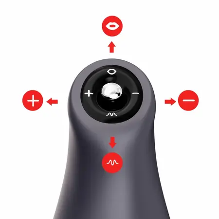 OTOUCH Airturn3 Premium Intimate Device with Vibration & Suction, Black