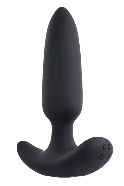 Black Beauty анален разширител с дистанционно, черен, 11,3 см