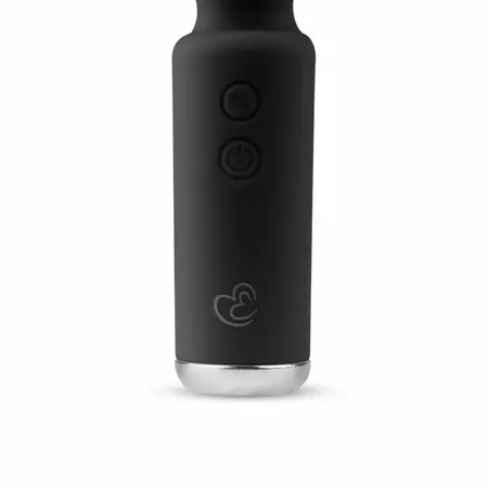 EasyToys Mini Vibe Wand Massager Black - Compact Rechargeable Model