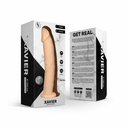 Deluxe Xavier гъвкаво силиконово дилдо, 23 см