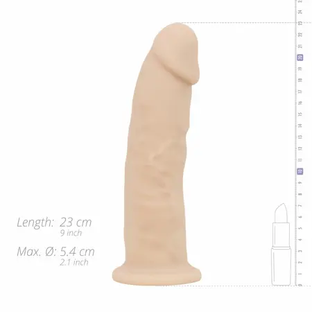 Deluxe Xavier гъвкаво силиконово дилдо, 23 см