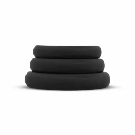 EasyToys Silicone Support Rings Set 3pcs Black - Flexible Sizes