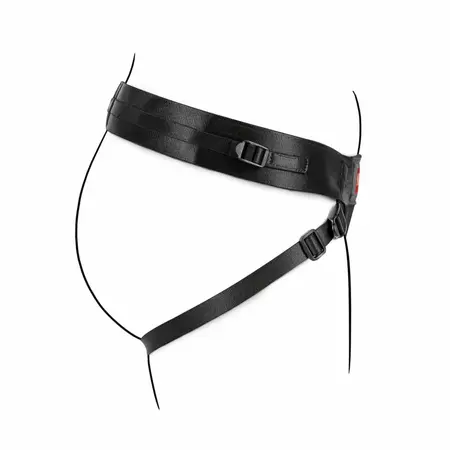 No-Parts Jordan Adjustable Intimate Harness, Flexible Size, Black