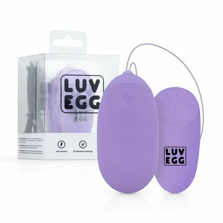 Easytoys Luv Egg XL Purple - Remote-Controlled Silicone Intimate Device