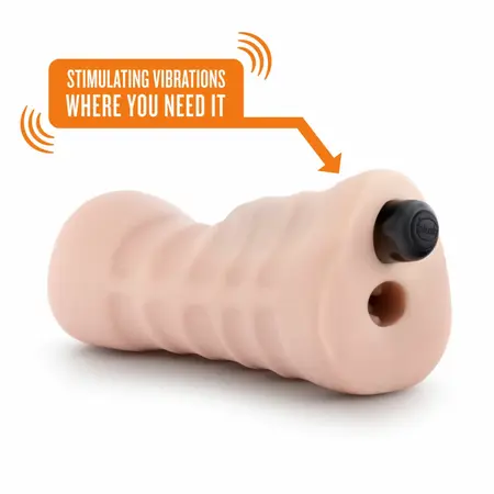 Blush M for Men Ashley Intimate Device with Vibrating Bullet Insert X5 Material