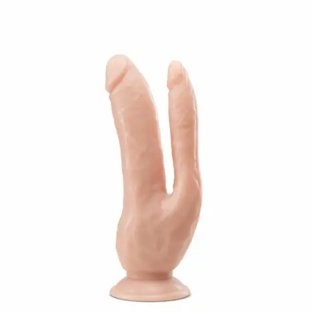 Dr. Skin Double Model 8.5'' Vanilla - Dual Intimate System, PVC
