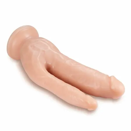 Dr. Skin Double Model 8.5'' Vanilla - Dual Intimate System, PVC