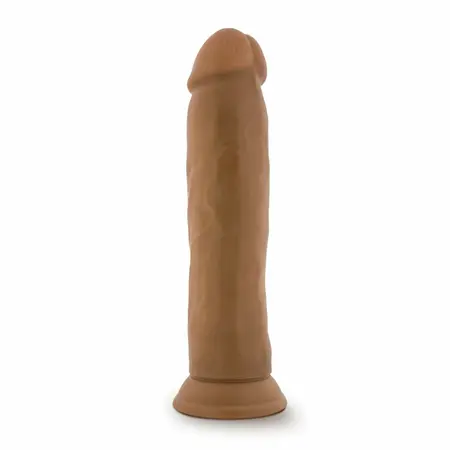 Dr. Skin анатомично PVC дилдо с вендуза, мока, 24,1 см