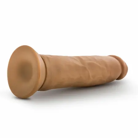 Dr. Skin анатомично PVC дилдо с вендуза, мока, 24,1 см