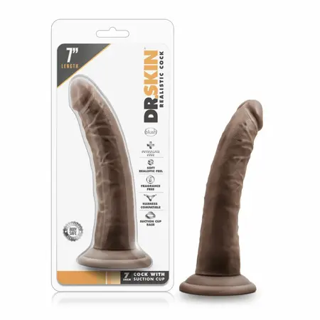 Blush Dr. Skin 7'' Anatomical Model with Suction Cup, Soft PVC Beige