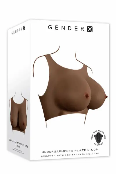 GENDER X UNDERGARMENTS Plate E-Cup Dark Silicone Wearable Vest