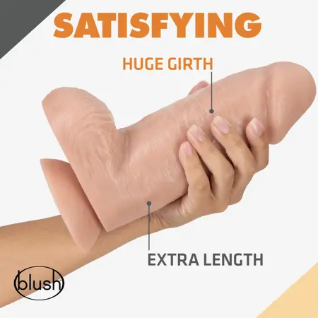 Blush Dr. Skin Dr. Chubbs Vanilla Intimate Model with Suction Cup 25 cm