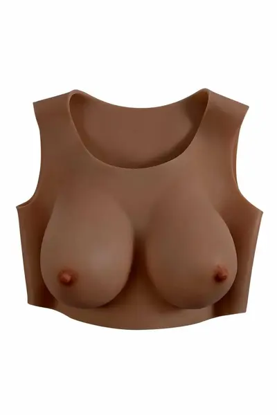 GENDER X UNDERGARMENTS Plate D-Cup Dark Silicone Wearable Vest