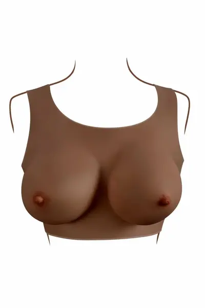 GENDER X UNDERGARMENTS Plate D-Cup Dark Silicone Wearable Vest