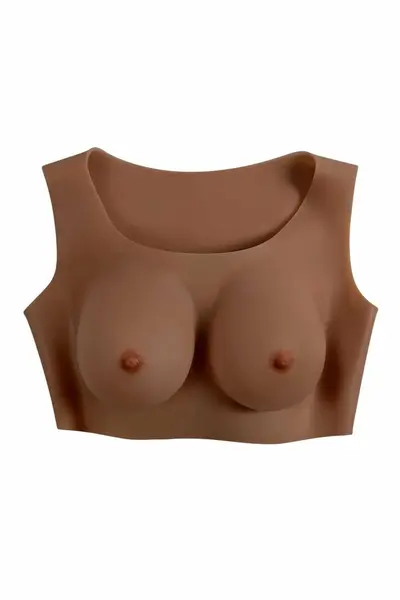 GENDER X Undergarments Plate C-Cup Dark Silicone Wearable Vest