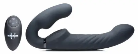 Swirl Black Wireless Strapless Intimate System with Inflatable Ball