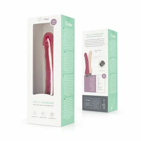 Jelly Passion Pink Flexible Vibration Model - Soft Touch 20 cm
