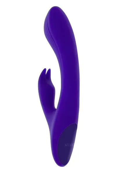 SELOPA Poseable Bunny Flexible Silicone Intimate Machine 21cm Purple