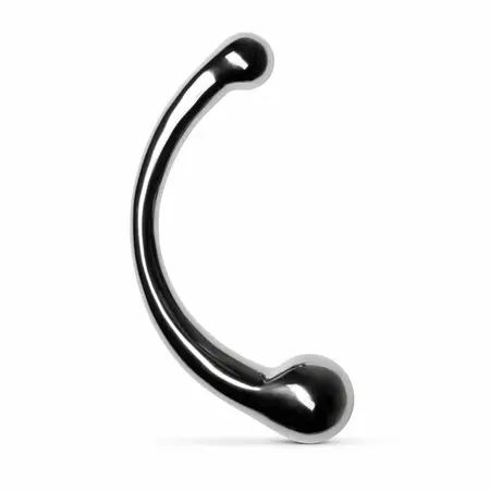 Sinner Gear Curvey Metal Intimate Stimulator Double-Ended Silver