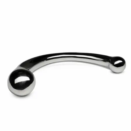 Sinner Gear Curvey Metal Intimate Stimulator Double-Ended Silver