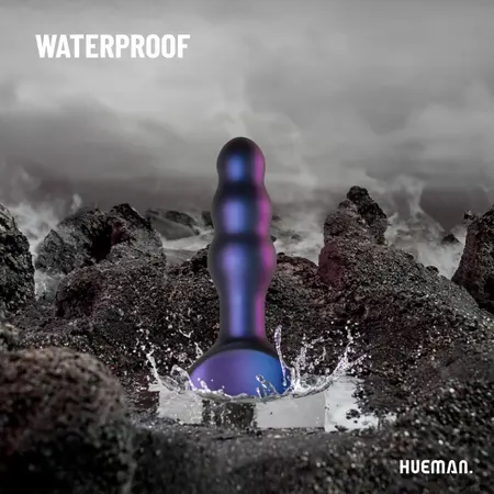 Hueman Space Invader Vibrating & Thrusting Silicone Plug - 4 Modes, Waterproof