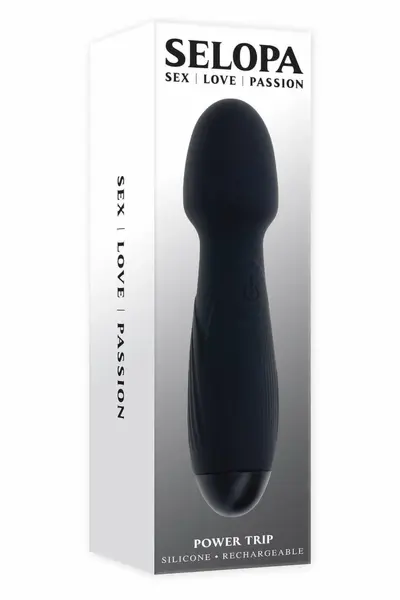 SELOPA POWER TRIP Wand Massager Silicone Waterproof USB 18.8cm