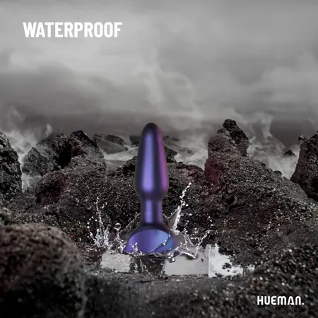 Hueman Space Force Silicone Vibrating and Thrusting Plug, Waterproof