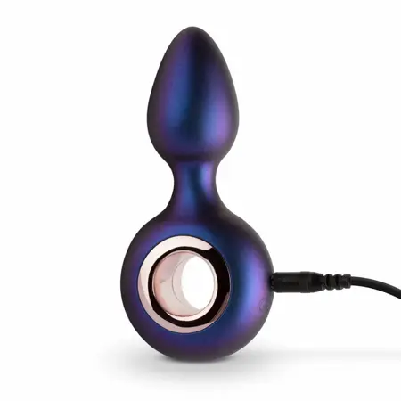 Hueman Deep Space Vibrating Plug Silicone 10 Modes Black