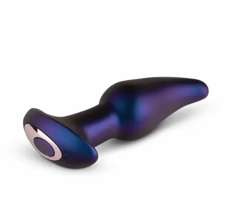 Hueman Asteroid Rotating Bead Anal Plug with Remote - Purple Silicone